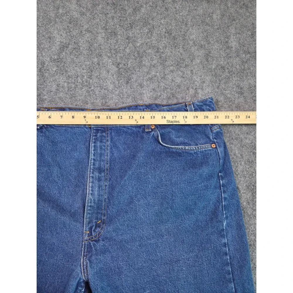 Vintage 90s Levi's 505 Jeans Mens 46x30 Blue Orange Tab Made in USA Regular Fit